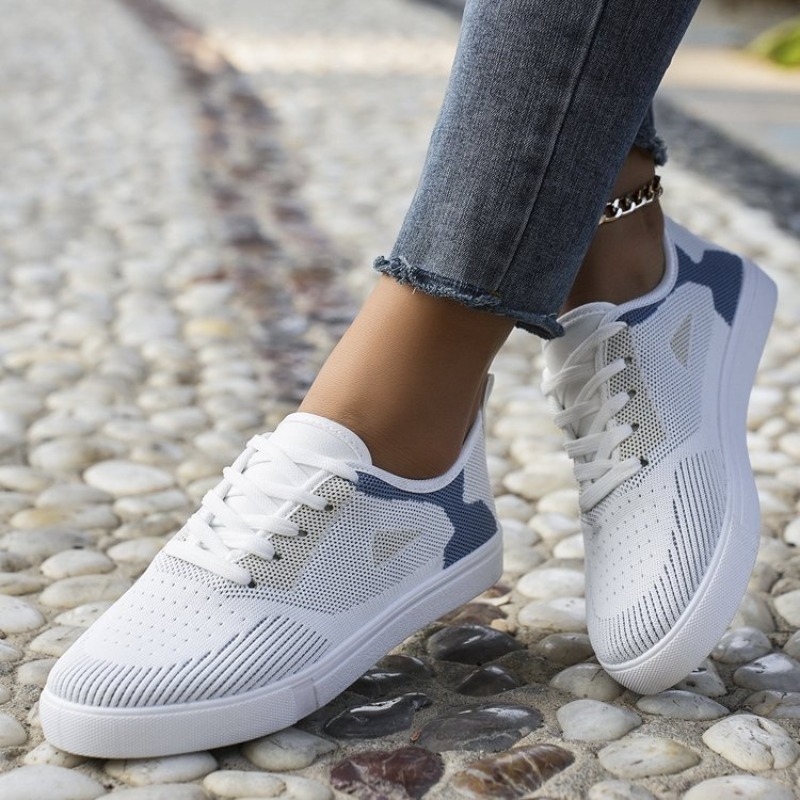 Women Shoes Tennis - Tênis Casuais Femininos com Aparência Trançada,