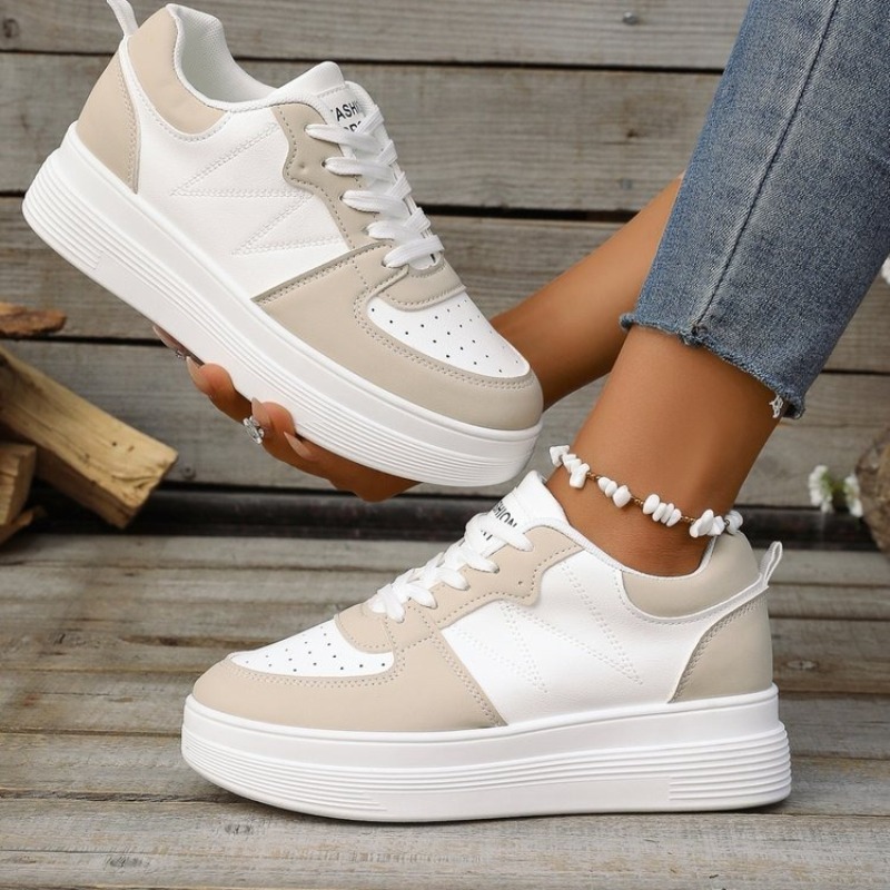 Platform Sneakers Chunky - Tênis Plataforma Feminino com Bico Redondo,