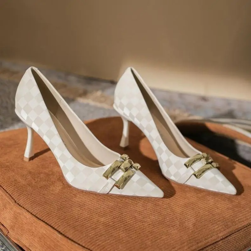 Women Shoes Quick Delivery - Escritório com salto médio sapatos pretos