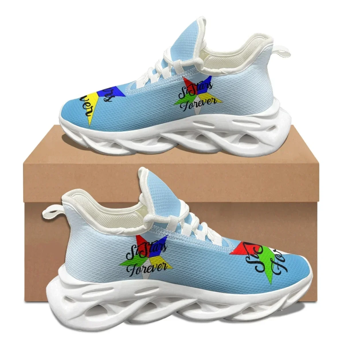 Women Shoes Tennis - Tênis Feminino Leve Azul Celeste com