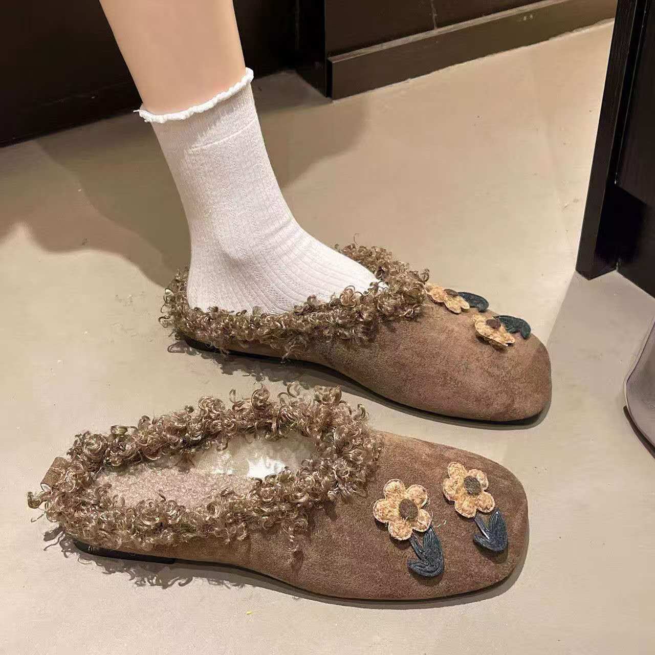 Women'S Shoes Hands Free - 2026 outono inverno chinelos de pelúcia