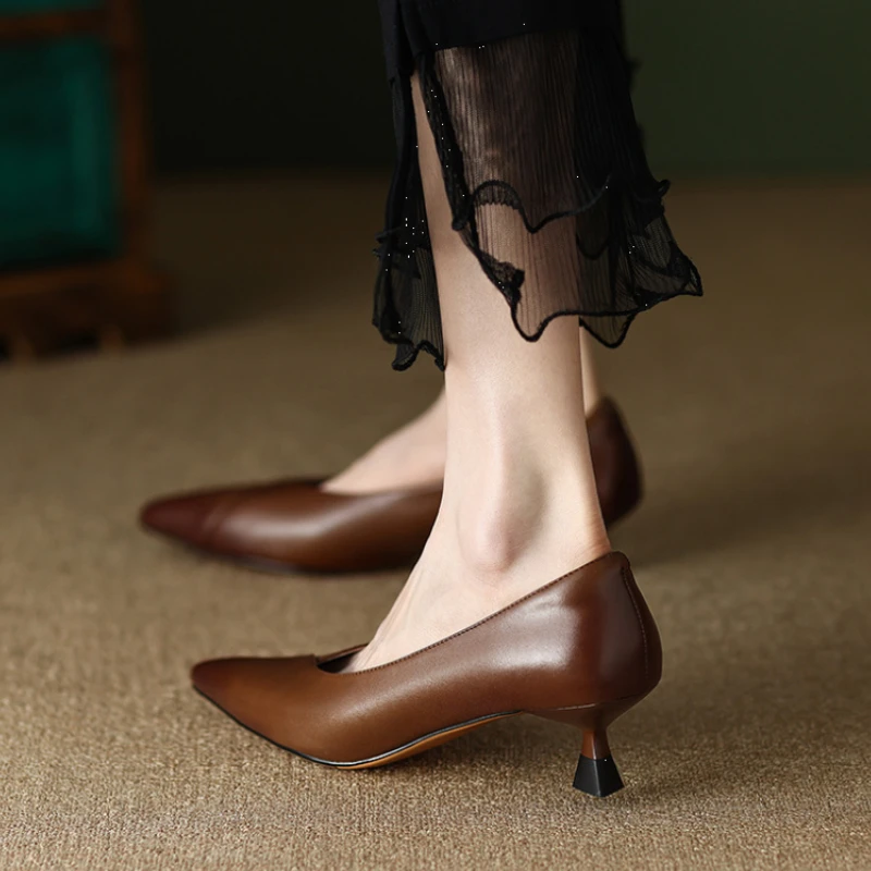 Women Shoes Quick Delivery - Salto quadrado com bombas médias senhoras