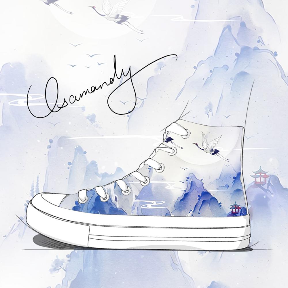 Women'S Shoes Hands Free - Amy e michael moda chinoiserie pintura