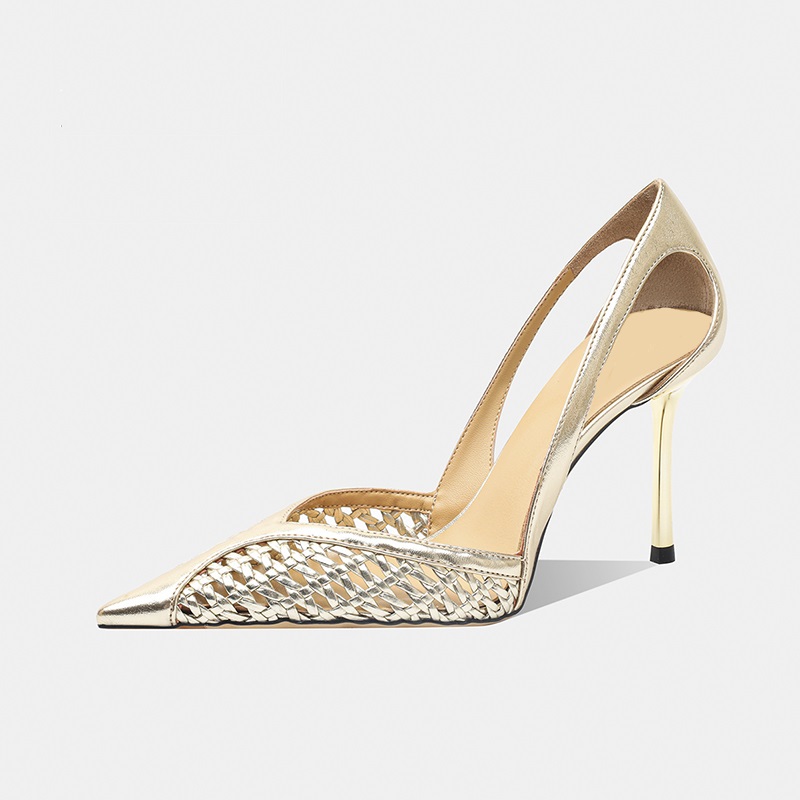 Women Shoes Brand - Moda feminina sandálias de malha oca
