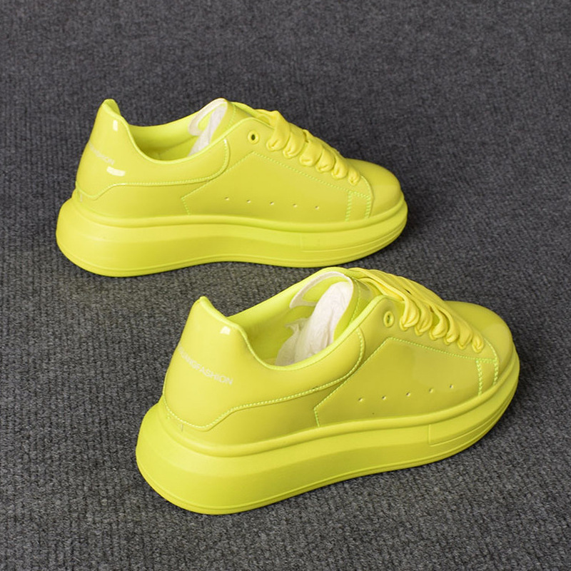 Tênis Casuais Brancos Laqueado - Women Shoes Tennis avaliação e preço