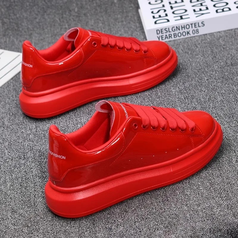 Tênis Casuais Brancos Laqueado - Women Shoes Tennis avaliação e preço
