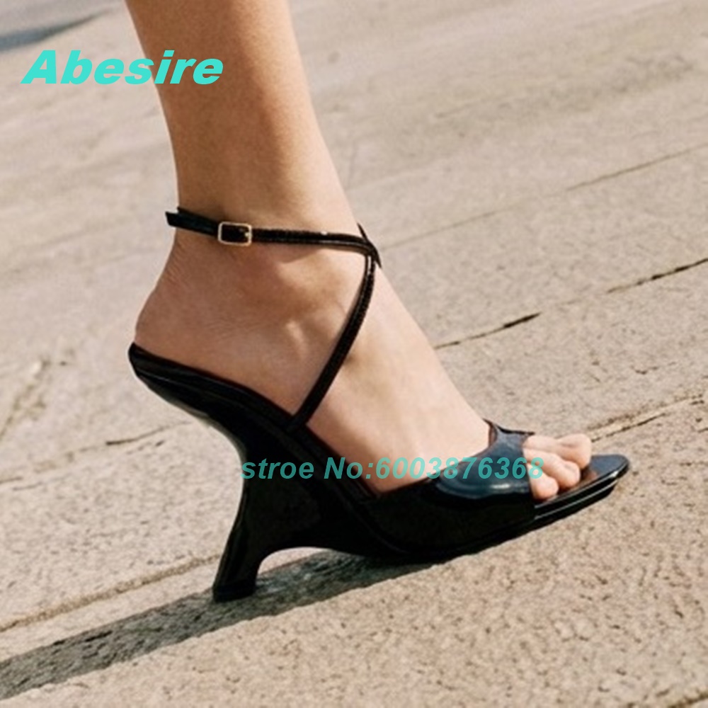 Sandálias Femininas Pretas de  - Women'S Shoes Y2K avaliação e preço