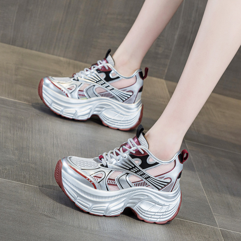 Tênis Plataforma Feminino com  - Platform Sneakers Chunky avaliação e preço