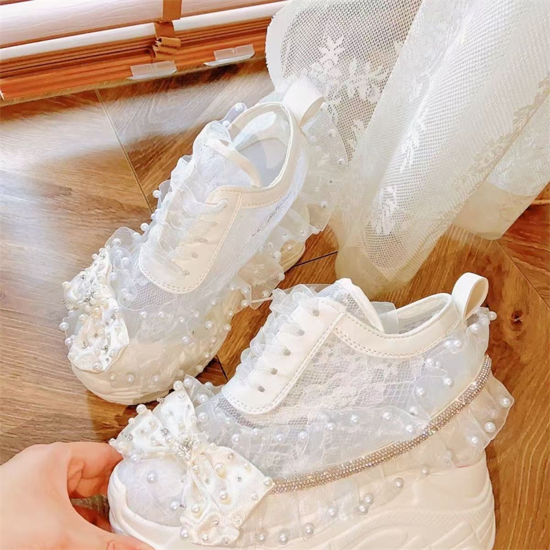 Fundo grosso laço fita strass  - Women'S Shoes Hands Free avaliação e preço