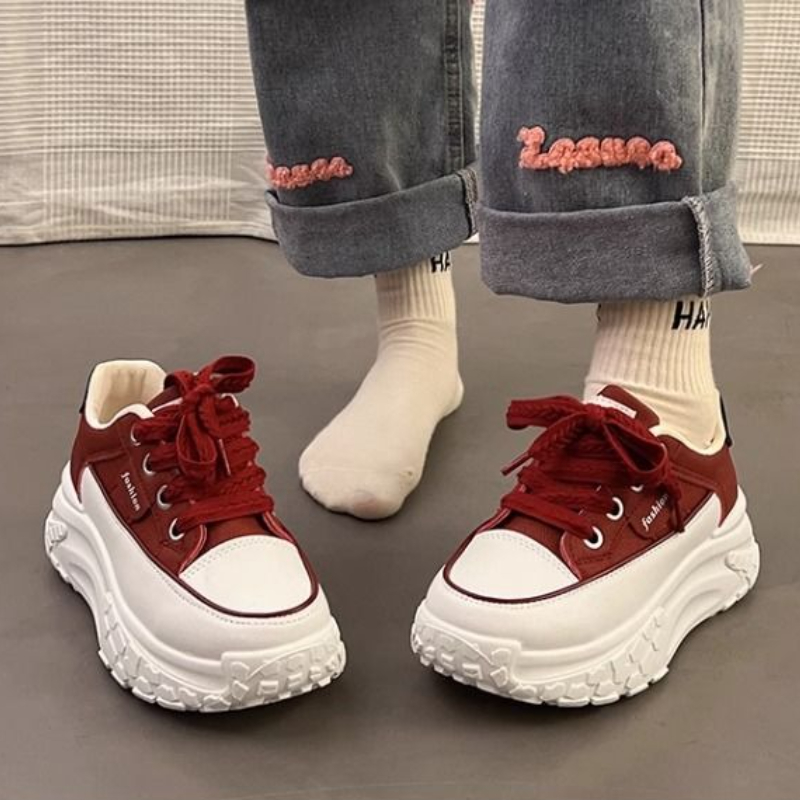 Primavera chunky tênis branco  - Platform Sneakers Chunky avaliação e preço