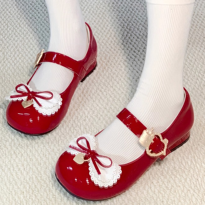 Sapatos femininos bowknot loli - Ankle Strap Heels avaliação e preço