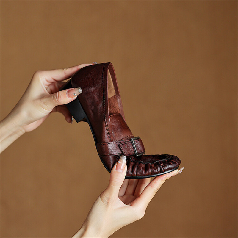 Mocassins de couro genuíno par - Women'S Shoes Everyday avaliação e preço