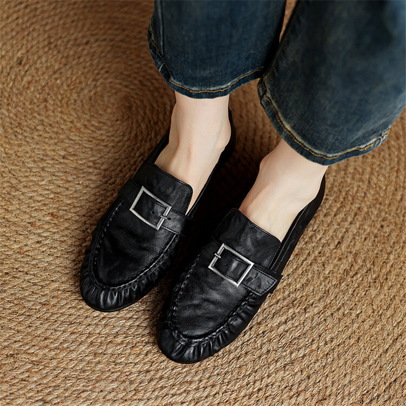 Mocassins de couro genuíno par - Women'S Shoes Everyday avaliação e preço