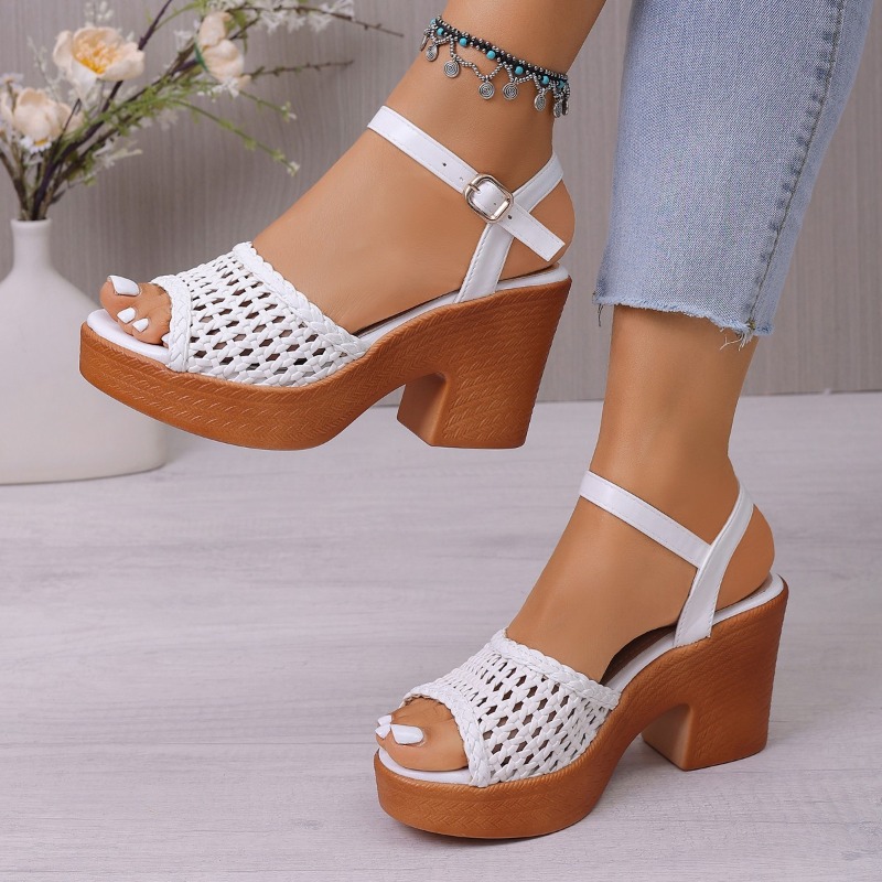 Sandálias de salto alto trança - Platform Sneakers Chunky avaliação e preço